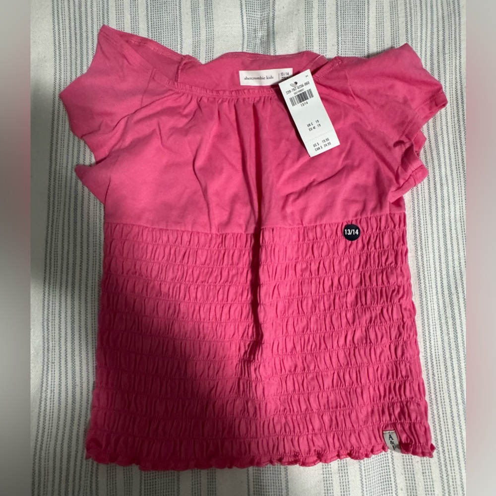 Abercrombie Kids Fuchsia Smocked Blouse